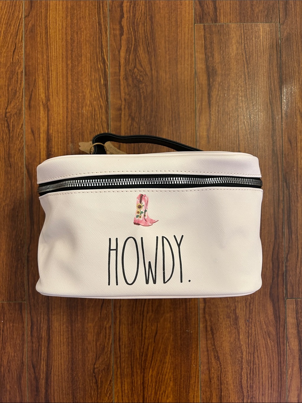 Rae Dunn Pink Howdy Cosmetic Bag